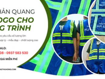Áo bảo hộ phản quang in logo giá rẻ, đẹp, chất lượng cao