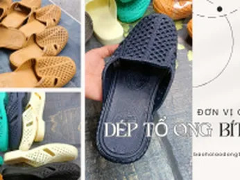 Dép tổ ong bít mũi nhựa PVC êm chân, phù hợp cho người hay di chuyển