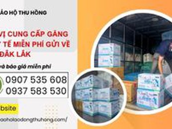 Hỗ trợ gửi hàng găng tay y tế về tỉnh Đắk Lắk