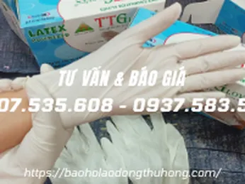 Bán sỉ rẻ găng tay y tế có bột, găng tay y tế Việt Nam 