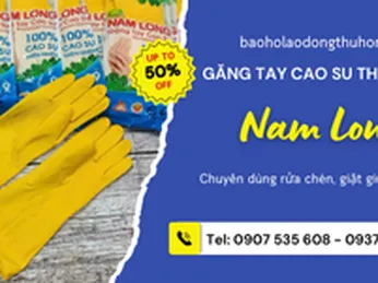 Găng tay cao su thiên nhiên Nam Long giá rẻ bỏ sỉ TPHCM