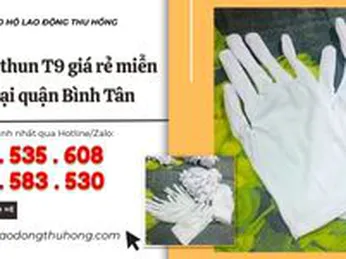 Găng tay thun T9 giá rẻ miễn ship quận Bình Tân