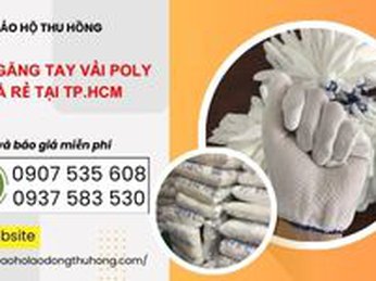 Bán găng tay vải poly T5 giá rẻ tại TPHCM
