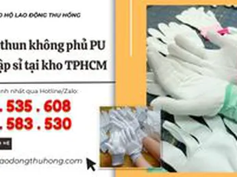 Găng tay thun không phủ PU giá rẻ nhập sỉ tại kho TPHCM