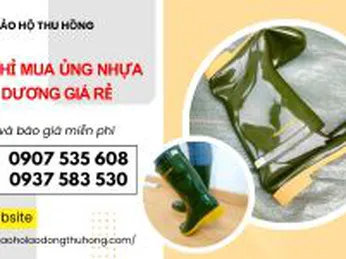 Địa chỉ mua ủng nhựa rêu vàng Thuỳ Dương giá rẻ