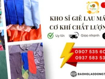 Kho sỉ giẻ lau máy móc cơ khí chất lượng cao