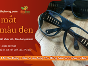 Mua sỉ kính mắt bảo hộ lao động DKT đen chống bụi giá rẻ