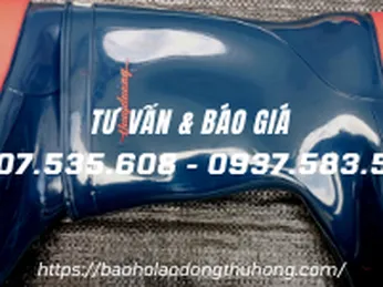 Bỏ sỉ ủng nhựa Thùy Dương xanh dương đế đỏ giá rẻ