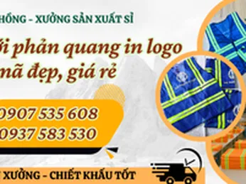 Áo lưới phản quang in logo giá rẻ, mẫu mã đẹp 