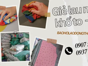 Giẻ lau màu khổ to giá rẻ thấm hút nhanh