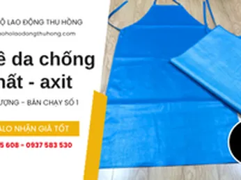 Tạp dề da chống hoá chất - axit giá rẻ bán chạy nhất