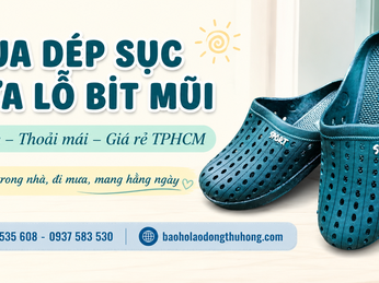 Mua dép sục nhựa lỗ bít mũi siêu nhẹ giá rẻ TPHCM