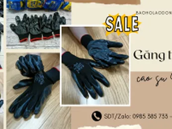 Kho găng tay phủ nitrile đen 388 giá sỉ uy tín