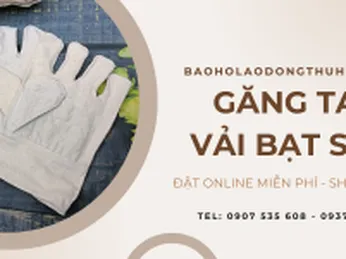 Găng tay vải bạt 9 giá rẻ tại TPHCM