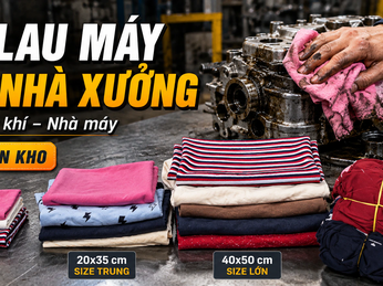 Vải lau máy cho nhà xưởng, gara, cơ khí giá sỉ tận kho