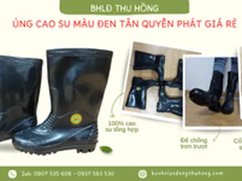 Ủng bảo hộ cao su đen Tân Quyền Phát giá rẻ