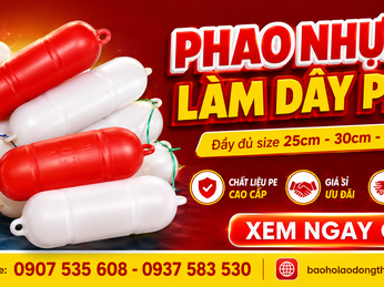 Phao nhựa PE làm dây phao giá rẻ size 25cm - 30cm - 35cm