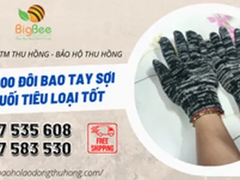 Bán giá rẻ 1000 đôi bao tay sợi len muối tiêu