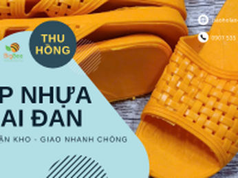 Mua dép nhựa quai đan vàng giá sỉ ở đâu uy tín?
