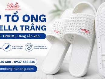 Dép tổ ong nữ Bella trắng giá sỉ TPHCM, hàng sẵn kho