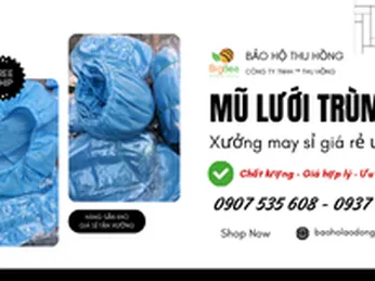 Xưởng may sỉ mũ lưới trùm tóc giá rẻ cho xưởng, bếp, nhà máy 