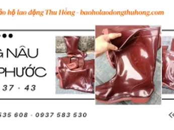 Đại lý phân phối ủng cao su nâu Hiệp Phước giá rẻ cho công nhân