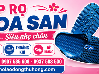 Dép rọ nữ Hoa San giá rẻ siêu nhẹ chân