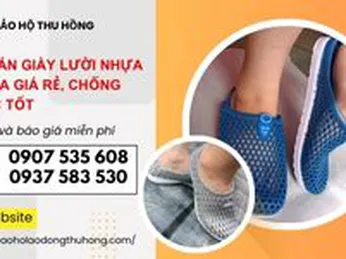 Nơi bán giày lười nhựa đi mưa giá rẻ, chống nước tốt 