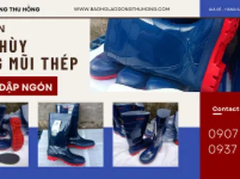 Bán ủng Thùy Dương mũi thép chống dập ngón giá rẻ ở TPHCM