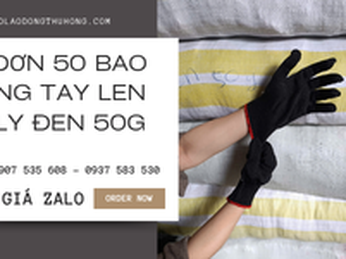 Sáng nay kho Thu Hồng lại lên đơn 50 bao găng tay len poly đen 50g