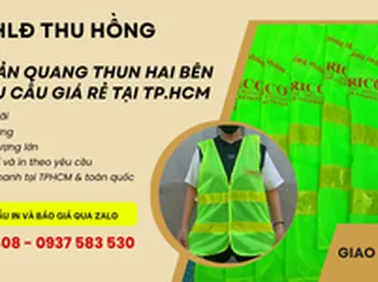 In áo phản quang thun hai bên theo yêu cầu giá rẻ tại TPHCM