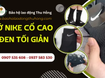 Tất Nike đen cổ cao giá rẻ - miễn phí vận chuyển
