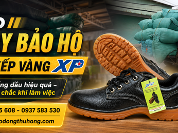 Kho giày bảo hộ đế kếp vàng XP chống dầu giá sỉ