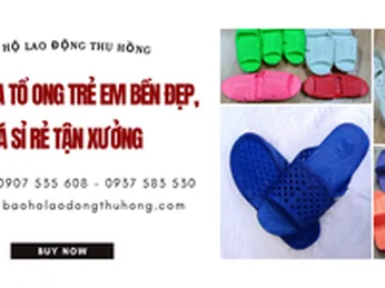Dép nhựa tổ ong trẻ em bền đẹp giá sỉ tận xưởng
