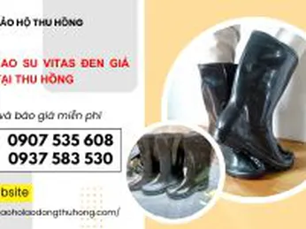 Ủng cao su VITAS đen giá sỉ rẻ tại Thu Hồng