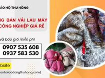 Xưởng bán vải lau máy móc công nghiệp giá rẻ