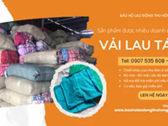 Vải lau tái chế – Xu hướng sử dụng bền vững cho doanh nghiệp hiện đại