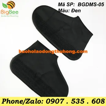 BỌC GIÀY ĐI MƯA SILICON MÀU ĐEN