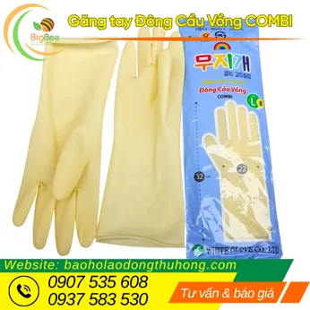GĂNG TAY CAO SU ĐÔNG CẦU VỒNG (COMBI)