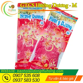 GĂNG TAY CAO SU HƯỚNG DƯƠNG SIZE M