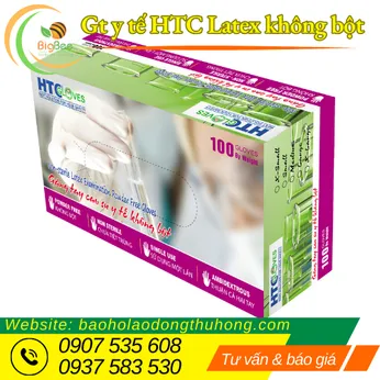 GĂNG TAY Y TẾ KHÔNG BỘT HTC GLOVES