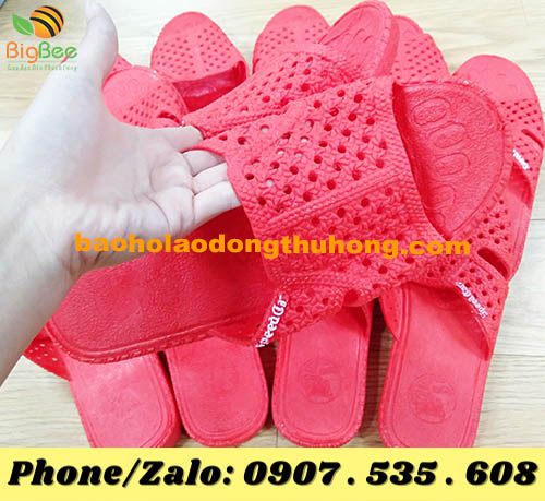 tìm nguồn cung sỉ dép nhựa tổ ong đỏ ở Bình Tân