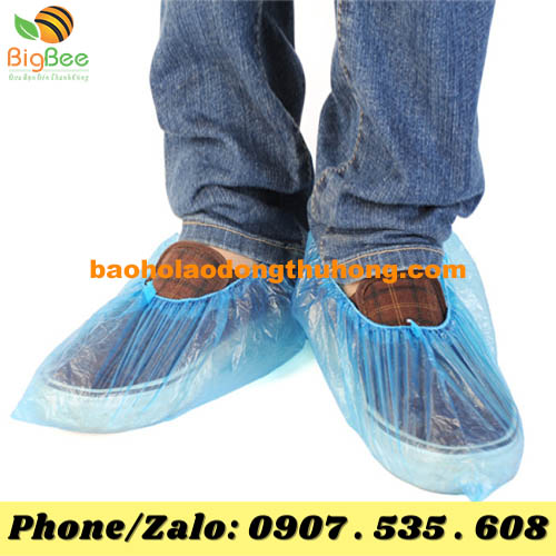 túi bọc giày đi mưa nilon cổ ngắn