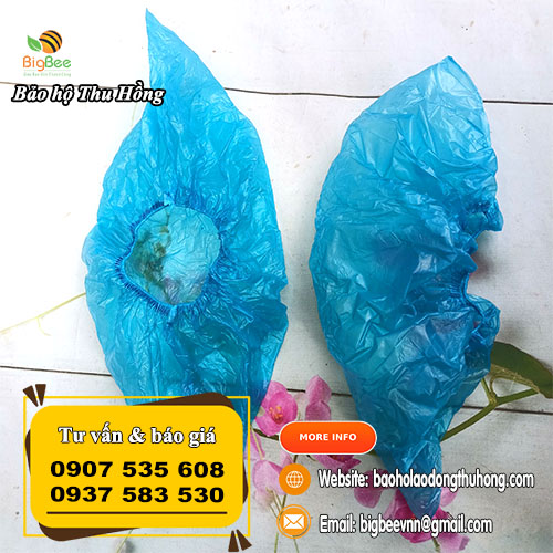 Túi nilon bọc giày đi mưa màu xanh Túi nilon bọc giày đi mưa màu xanh