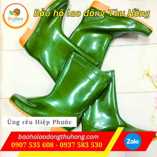 Ủng bảo hộ Hiệp Phước màu xanh rêu 01 Ủng bảo hộ Hiệp Phước màu xanh rêu 01