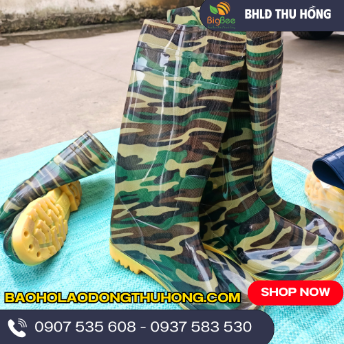 Ủng bảo hộ rằn ri chống nước giá rẻ Ủng bảo hộ rằn ri chống nước giá rẻ