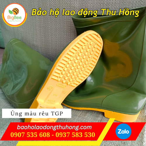 Ủng bảo hộ TGP màu xanh rêu size người lớn 02 Ủng bảo hộ TGP màu xanh rêu size người lớn 02