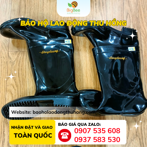Ủng bảo hộ Thuỳ Dương màu đen cao cấp Ủng bảo hộ Thuỳ Dương màu đen cao cấp