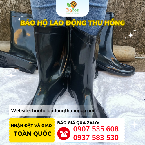 Ủng bảo hộ Thuỳ Dương màu đen đủ size nam nữ Ủng bảo hộ Thuỳ Dương màu đen đủ size nam nữ