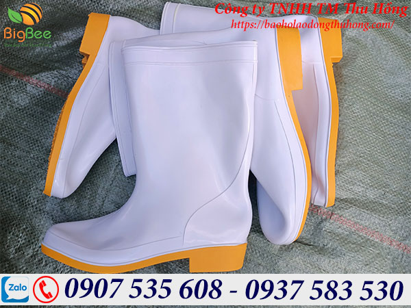 Ủng bảo hộ Tứ Gia Phát màu trắng